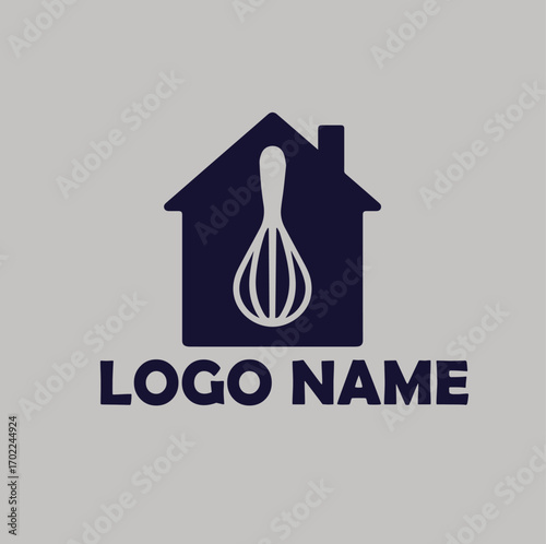 Home Baking Homemade, Food, Kitchen logo simple flat vector illustration Icon