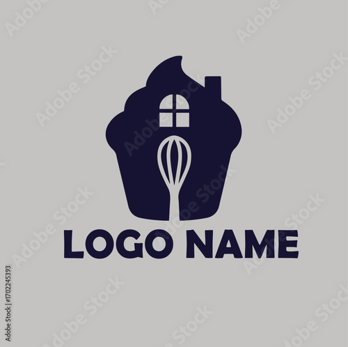 Home Baking Homemade, Food, Kitchen logo simple flat vector illustration Icon
