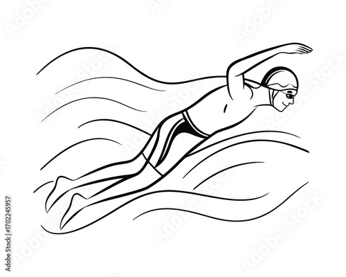 Olympic Swimming Competition: Speed, Strength, Glory in Water