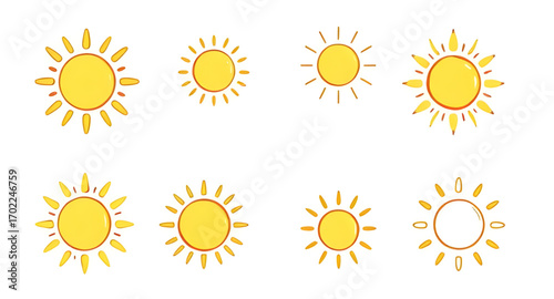 sun, suns, sunlight, sunny, bright, day, daylight, sky, warm, summer, heat, solar, morning, noon, afternoon, sunset, sunrise, nature, energy, shine, shining, glow, radiant, yellow, golden, circle, rou