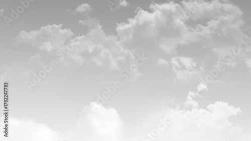 A gray sky with clouds. Vector 