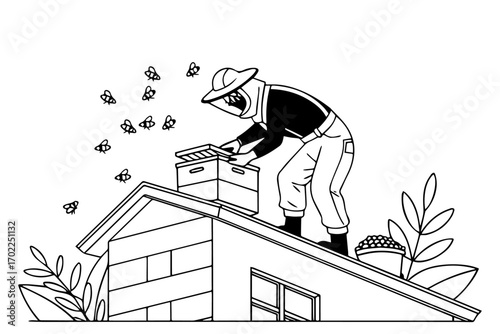 rooftop-beekeeper-collecting-honey-from-a-hive- (1)
