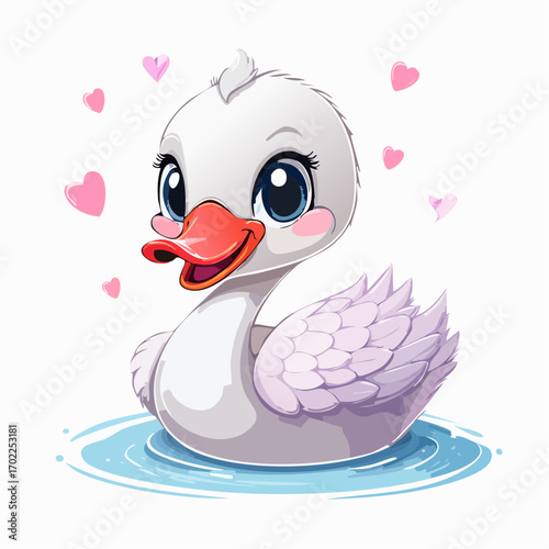 Niedlicher Schwan