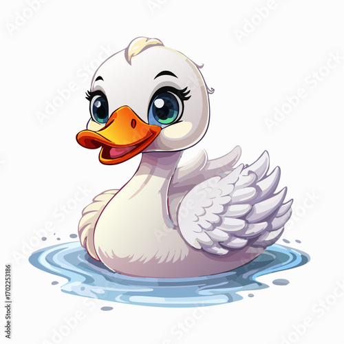 Niedlicher Schwan