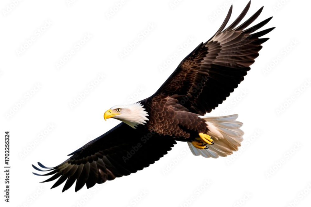 Obraz premium bald eagle isolated on white