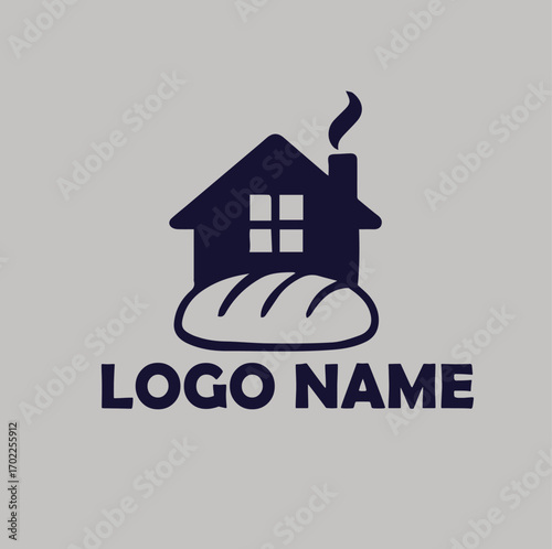 Home Baking Homemade, Food, Kitchen logo simple flat vector illustration Icon