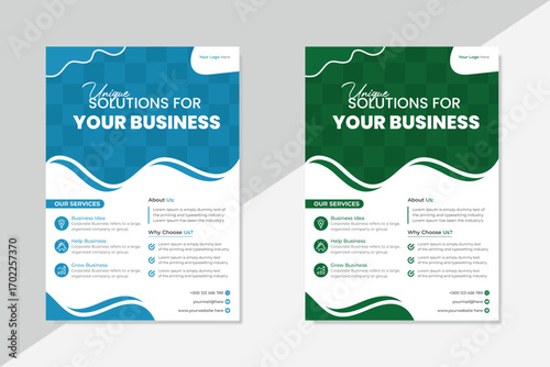 This is a creative Business Flayer design template. It helps to grow your Business.