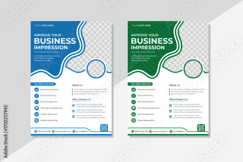 This is a Creative business industry flayer design template