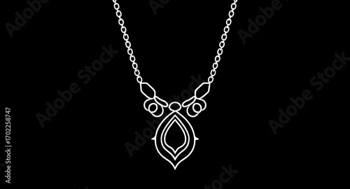 fashion jewelry illustration, gemstone necklace art, luxury necklace drawing, ethnic jewelry sketch, handmade necklace design, artistic necklace illustration, ornate necklace art, decorative necklace 