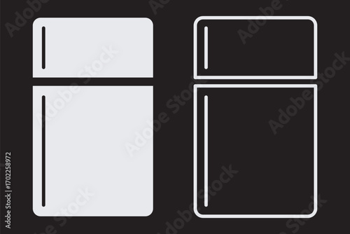 Fridge icon. fridge vector icons for web design isolated on white background eps 10