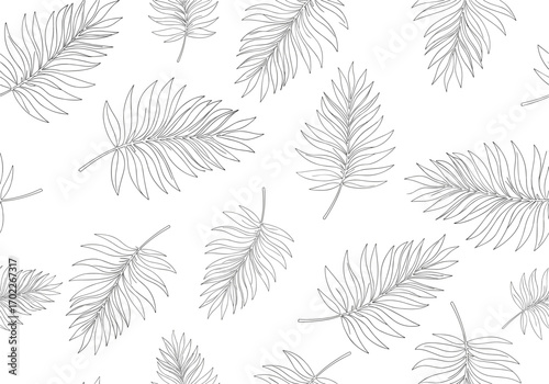 Delicate whispers of pine needles scattered across a clean white canvas