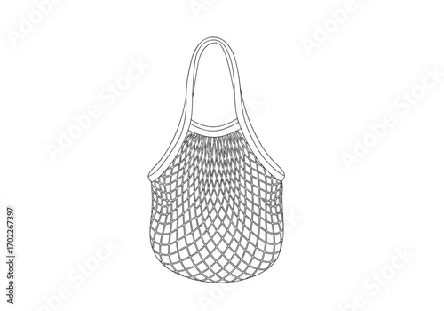 Elegant woven mesh tote bag with comfortable shoulder strap ideal for beach shopping and travel accessories
