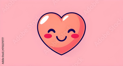 cute romantic smiley heart, funny cartoon love symbol, cartoon heart expression, charming heart, smiling pink heart, cute doodle heart, cute love cartoon, cartoon happy symbol, romantic smile icon, ka