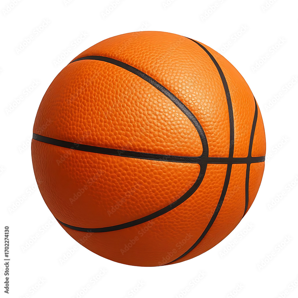 Fototapeta premium Basketball isolated on transparent background.