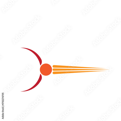 meteor icon logo design illustration template vector