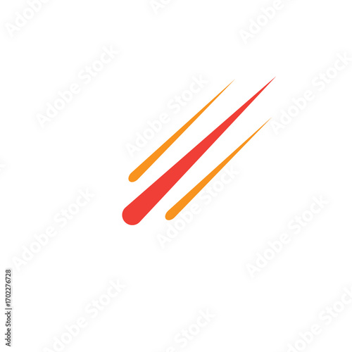 meteor icon logo design illustration template vector