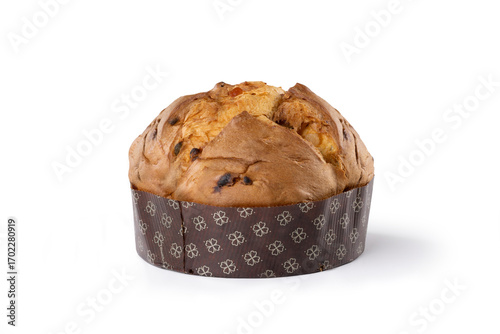 Wallpaper Mural Panettone from Italy, Traditional Christmas Sweet Bread with Raisins – Isolated on White Background Torontodigital.ca