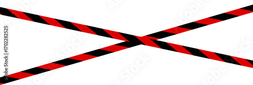 Warning stripes road sign set
