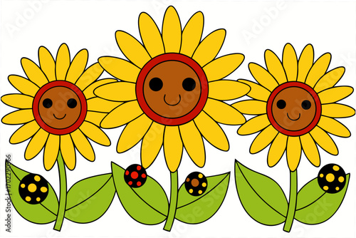 sunflower and bee
