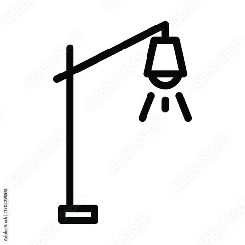 stand lamp icon