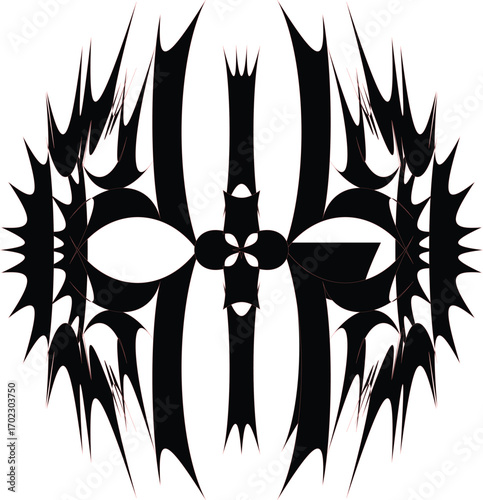  a form of symmetrical art, specifically reflective symmetry 