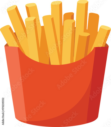 french fries with ketchup