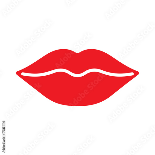 Red Lips Icon