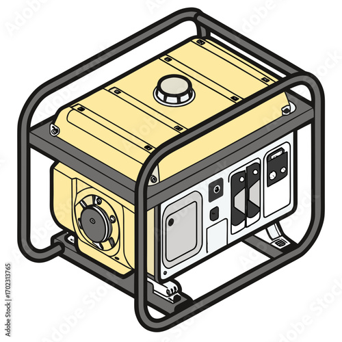 Reliable portable generator for emergency power, construction sites, and outdoor events needing mobile energy solutions