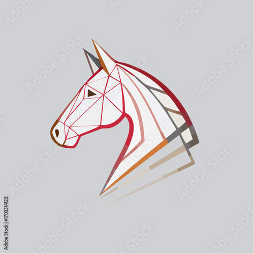 vector illustration of a horse