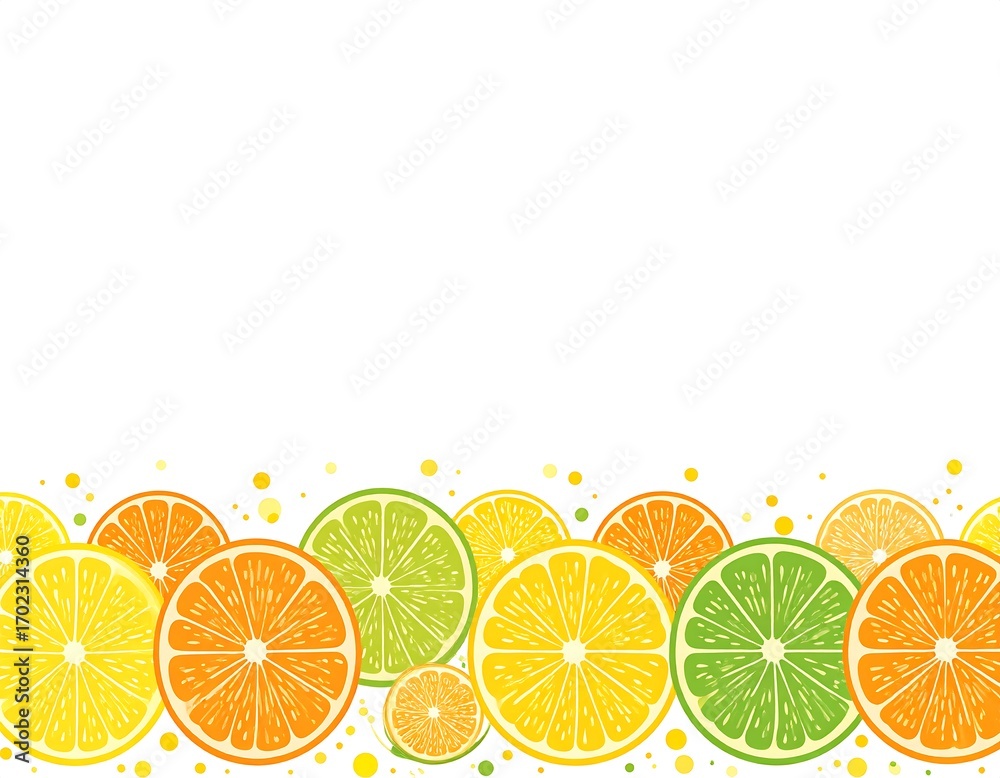 Citrus slices pattern