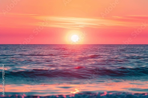 sunset over the sea