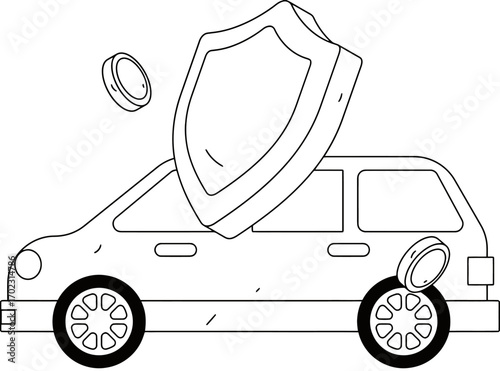 Secure your ride with robust car insurance protection symbolizing safety and financial peace of mind for every journey