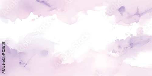 Abstract pink watercolor paint splashes create a vintage artistic background texture on paper with an ink and grunge design