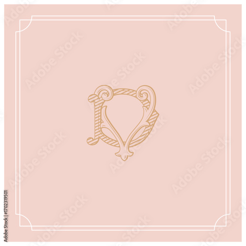 VD , DV, logo VD, Letter VD,  Monogram VD,Wedding Monogram, Wedding Logo, Logo Design , Monogram Vintage