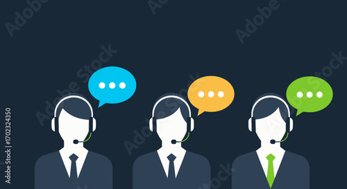 Professional Customer Support Team Providing Excellent Service and Communication Assistance