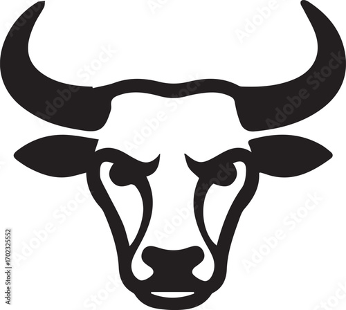 A bull vector art illustration 