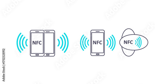 Near Field Communication Technology Explained With Mobile Devices And Wireless Signals