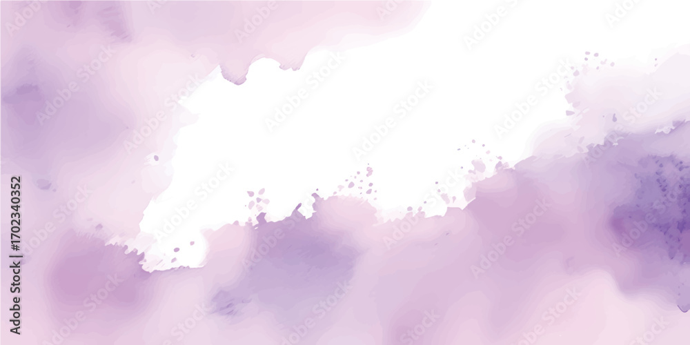 Obraz premium Abstract pink watercolor paint splash vector art illustration on paper background