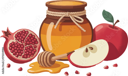 honey and apple