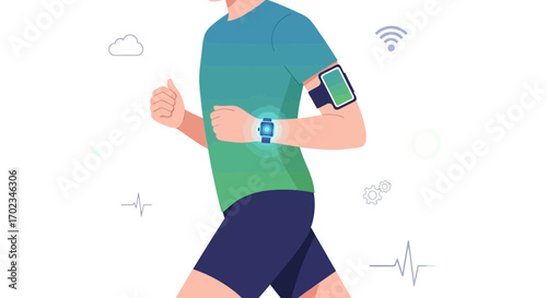 Athlete Tracking Fitness Data Utilizing Wireless Technology and Smart Devices, Running
