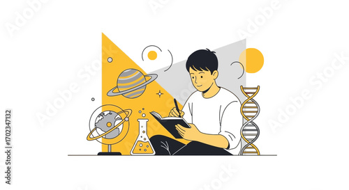 Academic Pursuit: Aspiring Scholar Documenting Scientific Exploration and Theoretical Studies Indeed