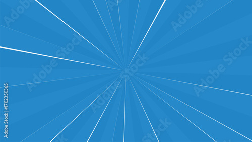 Abstract Blue Geometric Background with Lines and Shapes Design Element