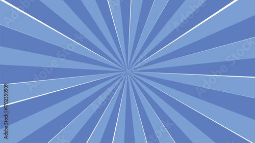 Abstract blue rays emanating outward creating a dynamic graphic background