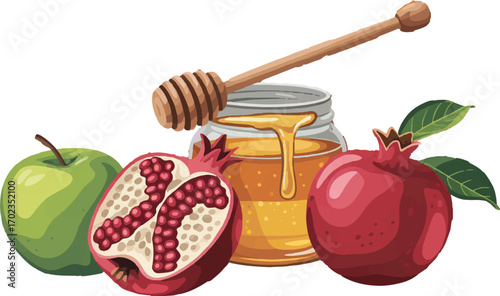 honey and apple