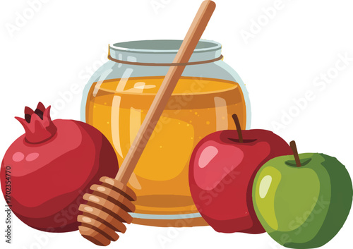 honey and apple