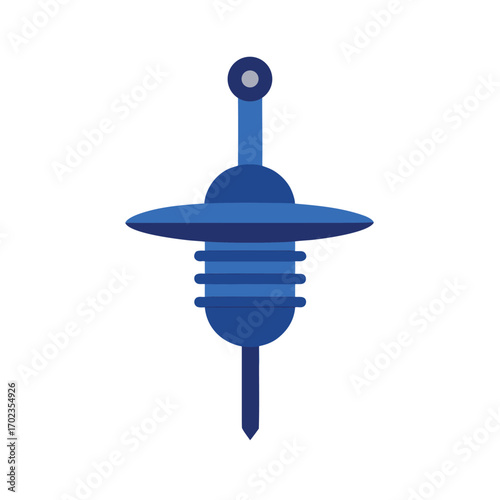 blue baby rattle