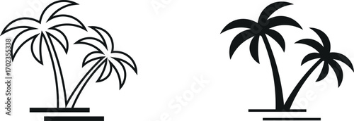 Flat Nature Tree Vector Template