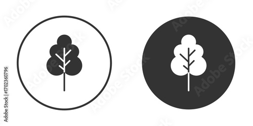 Tree free icon vector. simple design logo icons set