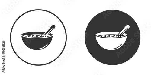Soup icon vector. simple design logo icons set