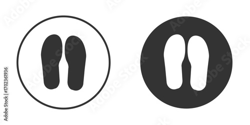 Soles icon vector. simple design logo icons set